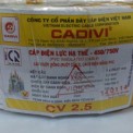 Dây cáp điện cadivi cv 2.5